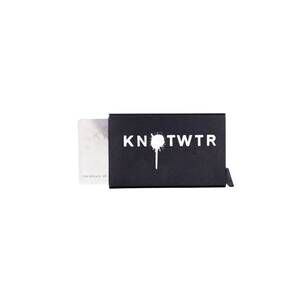 NEW KNOTWTR logo card holder in black